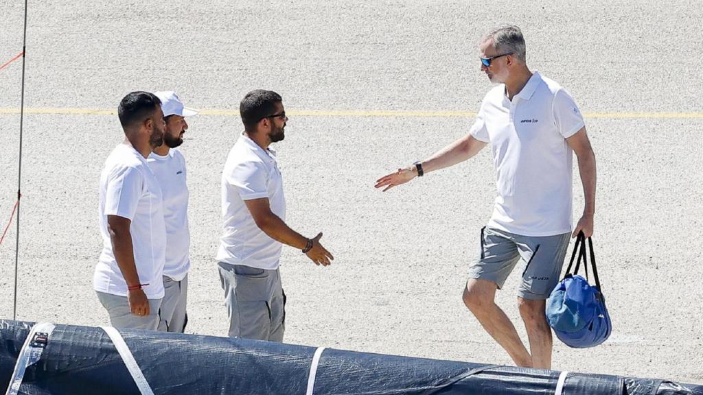 Esta es la primera aparición pública del rey Felipe VI en Mallorca este verano.