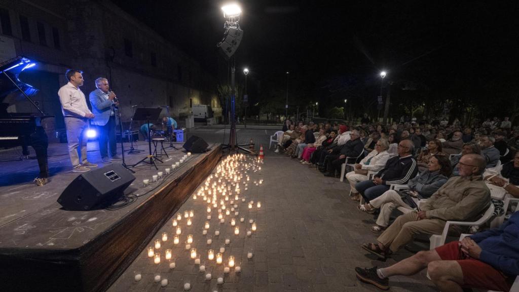 Una de las actuaciones de Noche en Blanco y Negro de Cuéllar