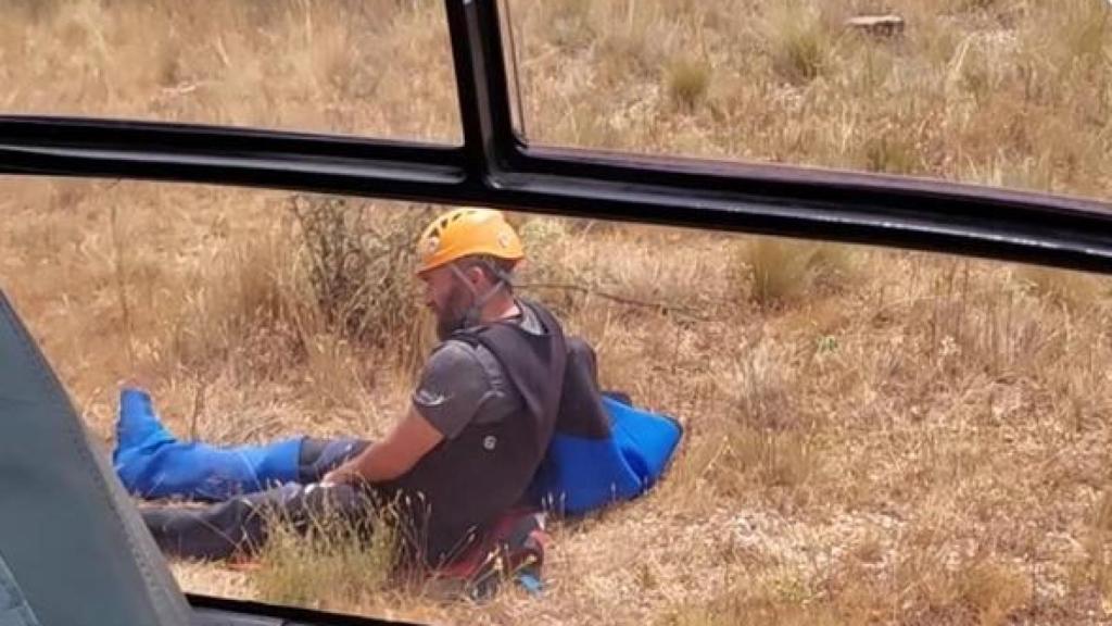 Imagen de uno de los rescates de este fin de semana en el Pirineo.