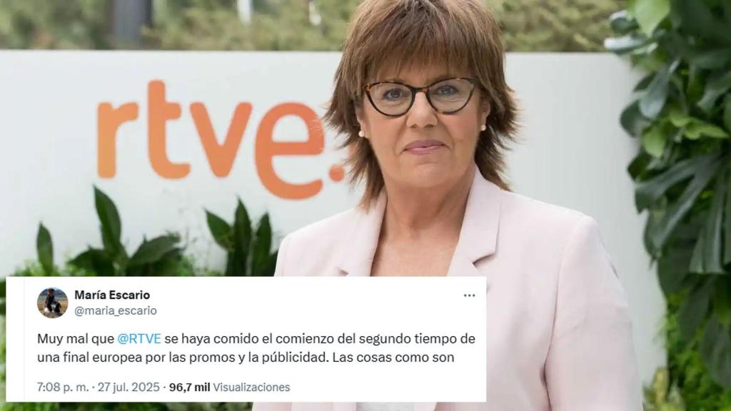 María Escario y el tuit que lanzó sobre RTVE.