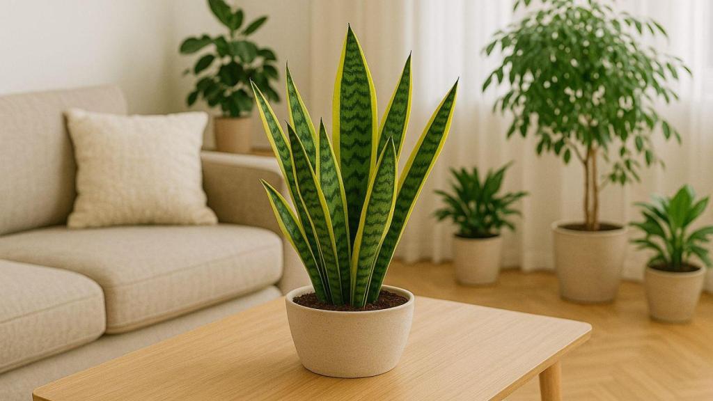 Salón con varias plantas.