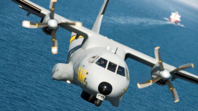Avión CN-235 del Ejército del Aire en la Operación Atalanta