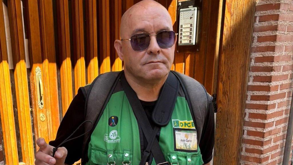 Juan Carlos Martínez Fúnez, el vendedor que ha repartido el 'sueldazo' de la ONCE en Sigüenza.