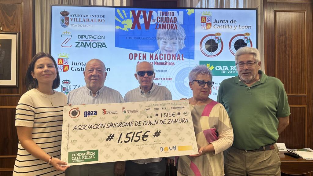 El Trofeo de Tiro Olímpico recauda 1.515 euros para la Asociación Síndrome de Down