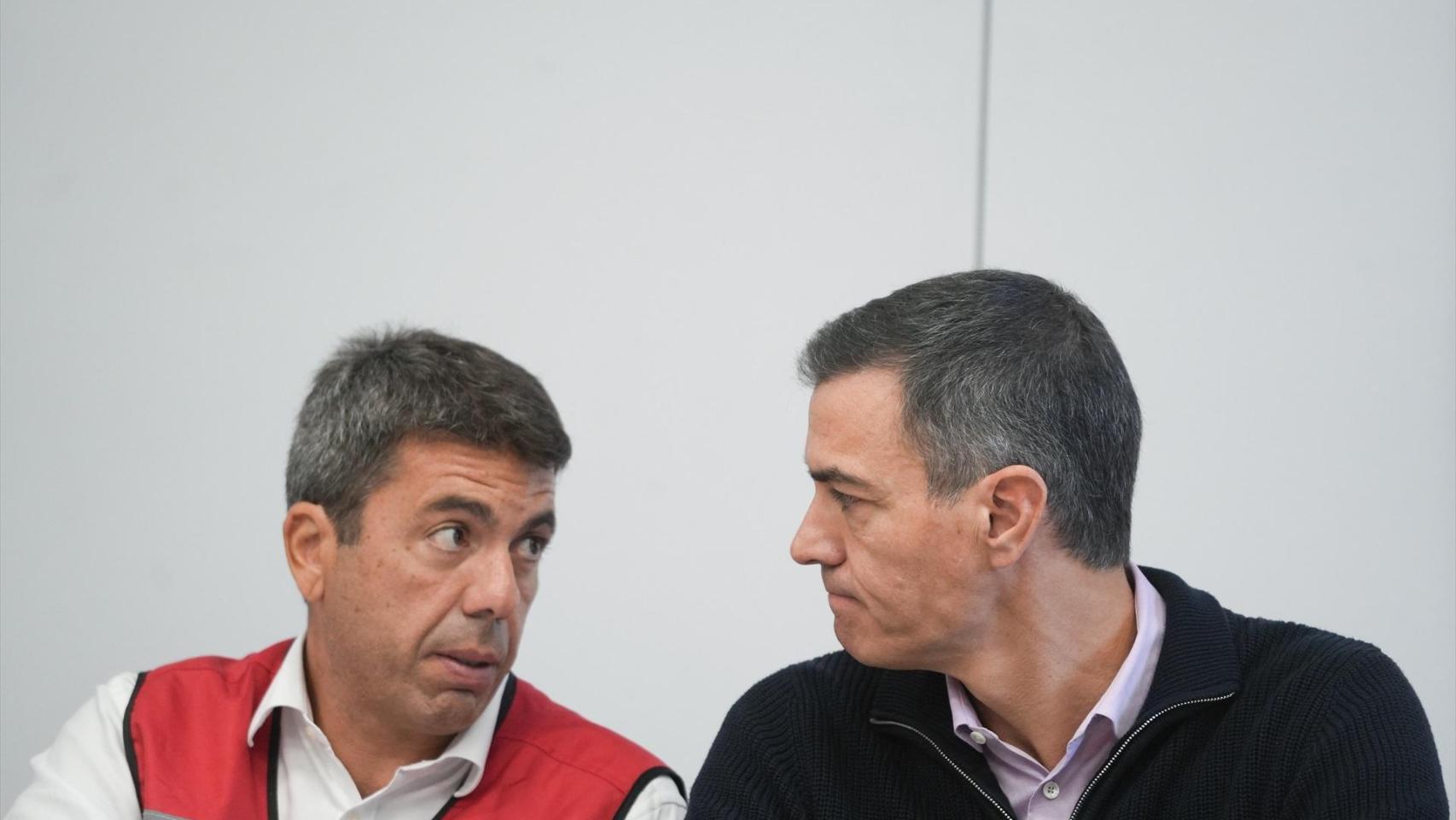 Mazón y Sánchez. Jorge Gil / EP