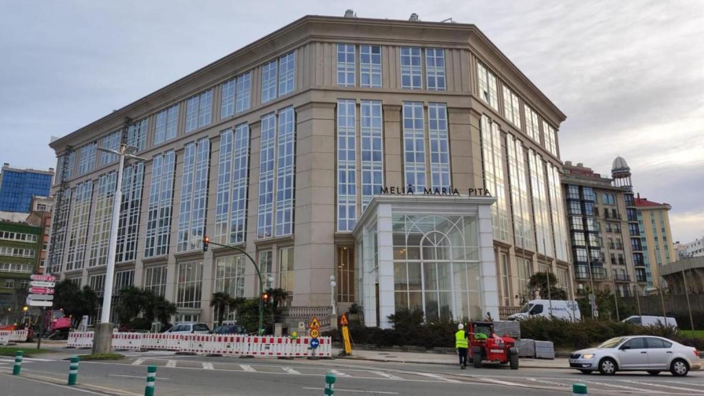 Fachada del Hotel Meliá María Pita de A Coruña.