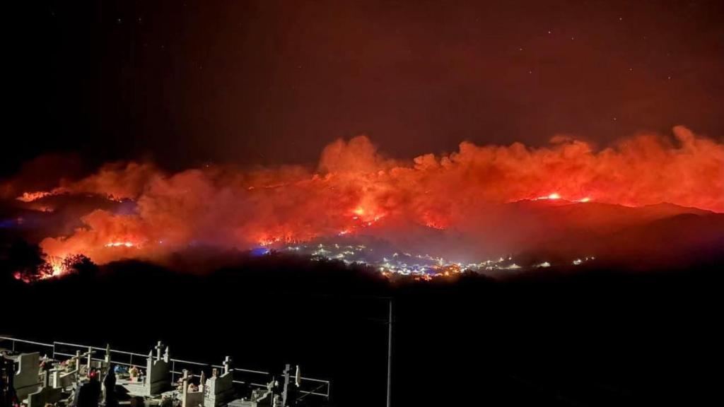 Incendio en Ponta da Barca, Portugal