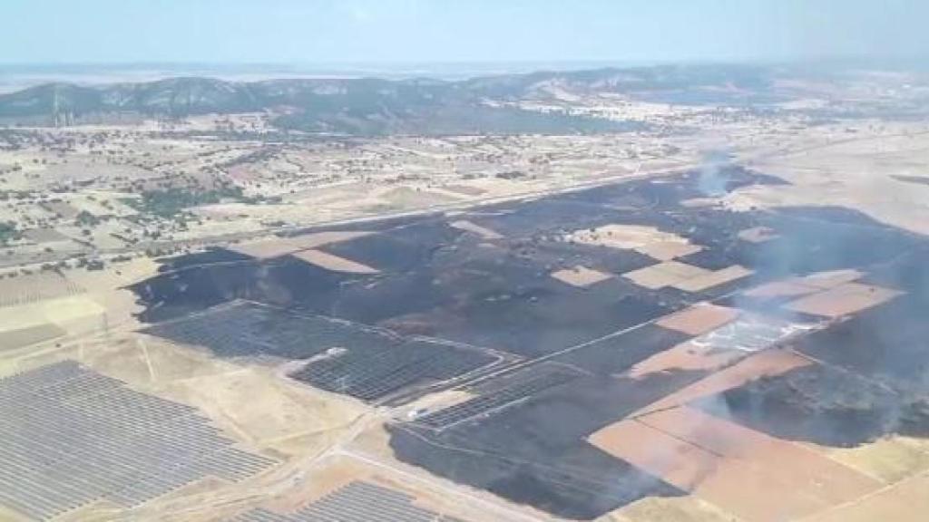 Imagen del incendio difundida por Infocam.