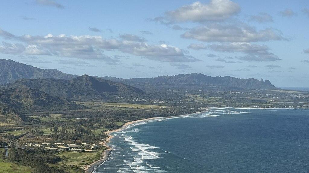 La costa oriental de la isla de Kauaʻi.