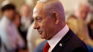 El primer ministro israelí, Benjamin Netanyahu, asiste a la Conferencia Cristiana en Jerusalén el 27 de julio de 2025.