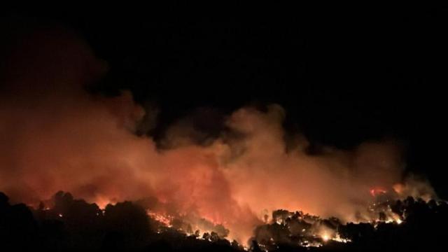 El incendio en el Barranco de las Cinco Villas, Ávila.