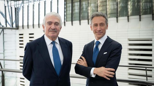 José Bogas, consejero delegado de Endesa (izq.) y Marco Palermo, director general Económico-Financiero (dcha.)