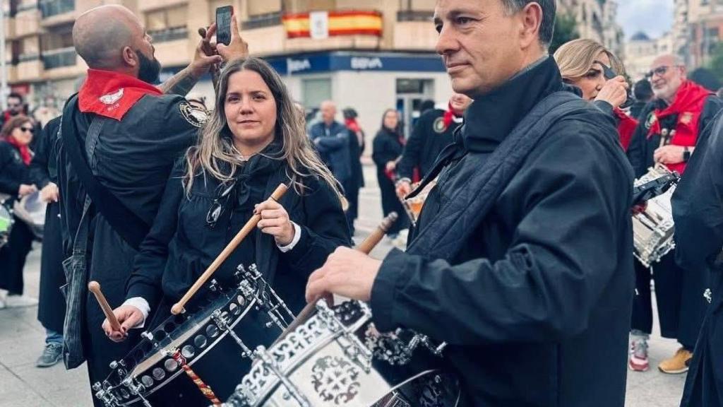 Miriam García y Manuel Serrano en la Semana Santa de Hellín (Albacete).