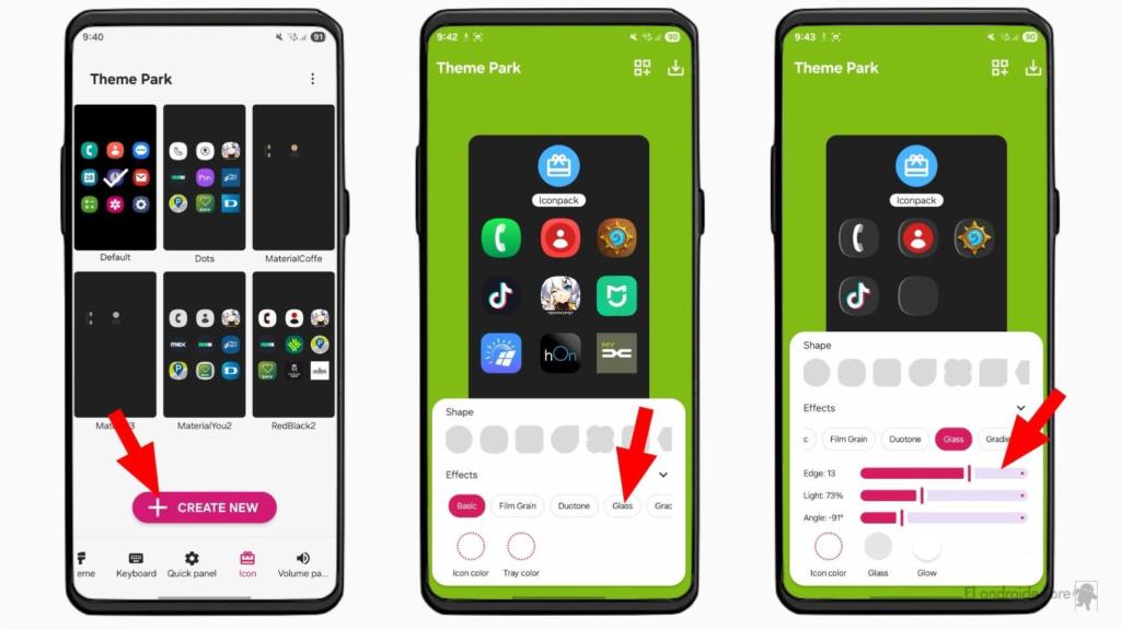 Efecto cristal en One UI