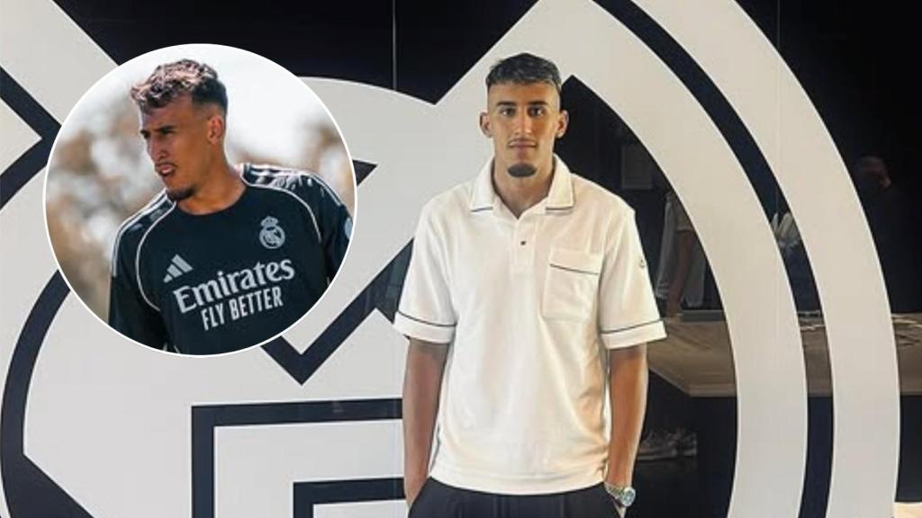 Rachad Fettal, con el Real Madrid Castilla