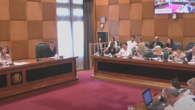 Imagen del pleno celebrado este martes en el Ayuntamiento.