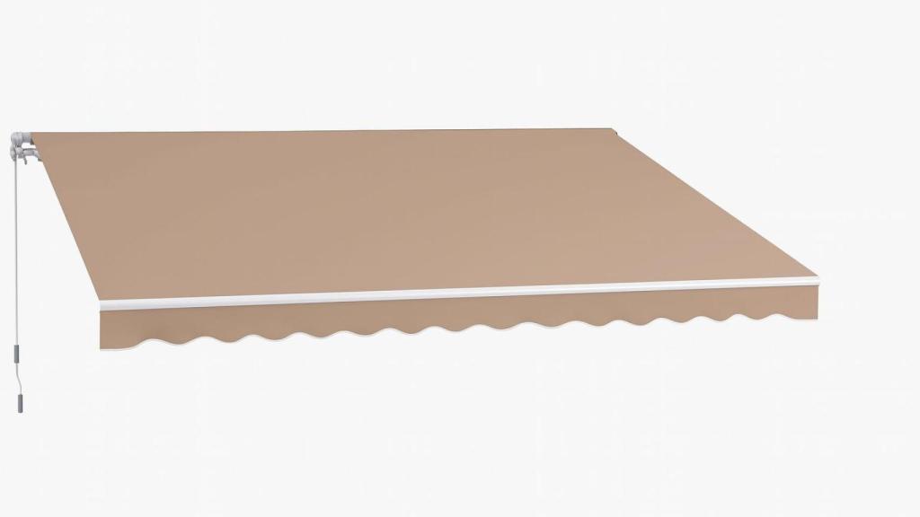 Toldo manual retráctil Outsunny poliéster.