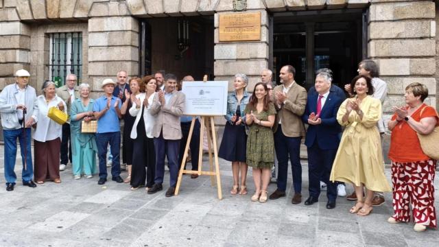 El acto de memoria democrática celebrado este martes en A Coruña