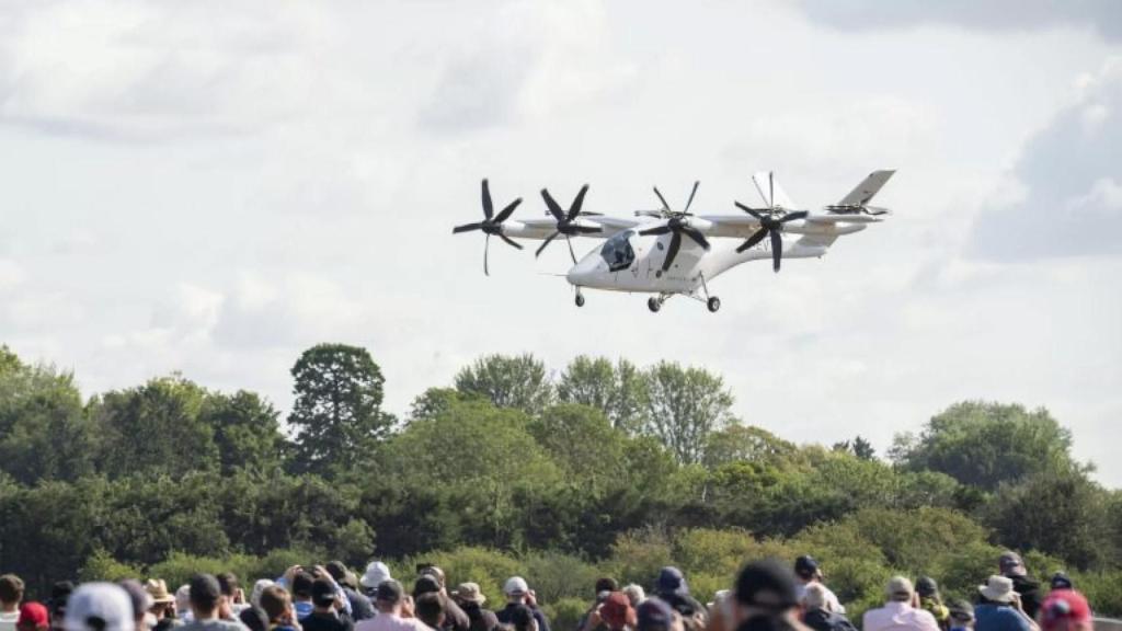Momento del aterrizaje del prototipo.