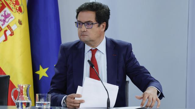 Óscar López, ministro de Transformación Digital, durante la rueda de prensa del Consejo de Ministros de este martes.