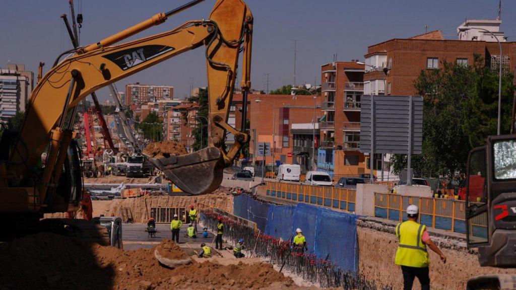 Obras del soterramiento de la A-5