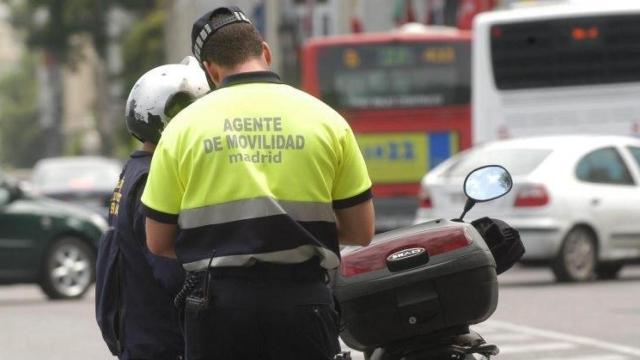 Un agente de movilidad de Madrid.