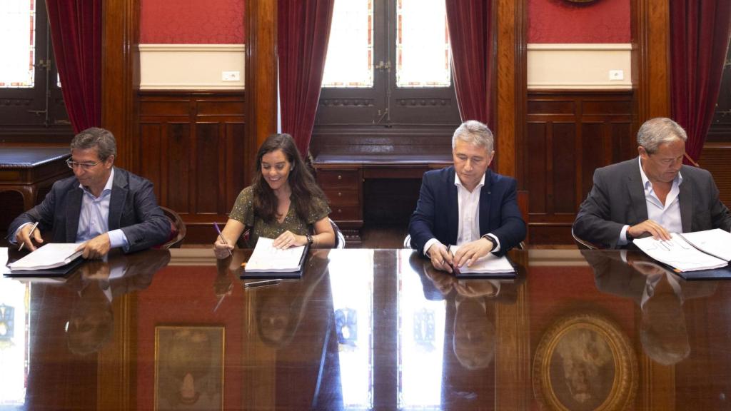Firma del convenio del proyecto Allocate en A Coruña.