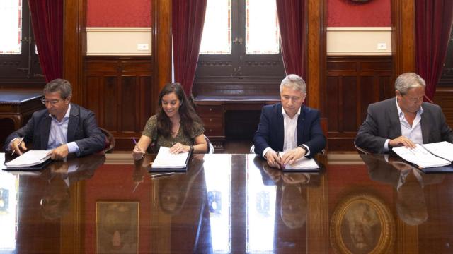 Firma del convenio del proyecto Allocate en A Coruña.