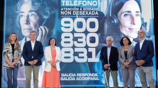 Presentación de la nueva central multicanal para atender casos de soledad no deseada en Galicia.