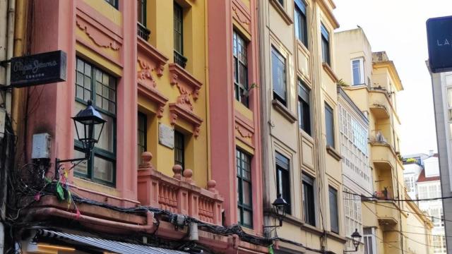 Viviendas del centro de A Coruña.