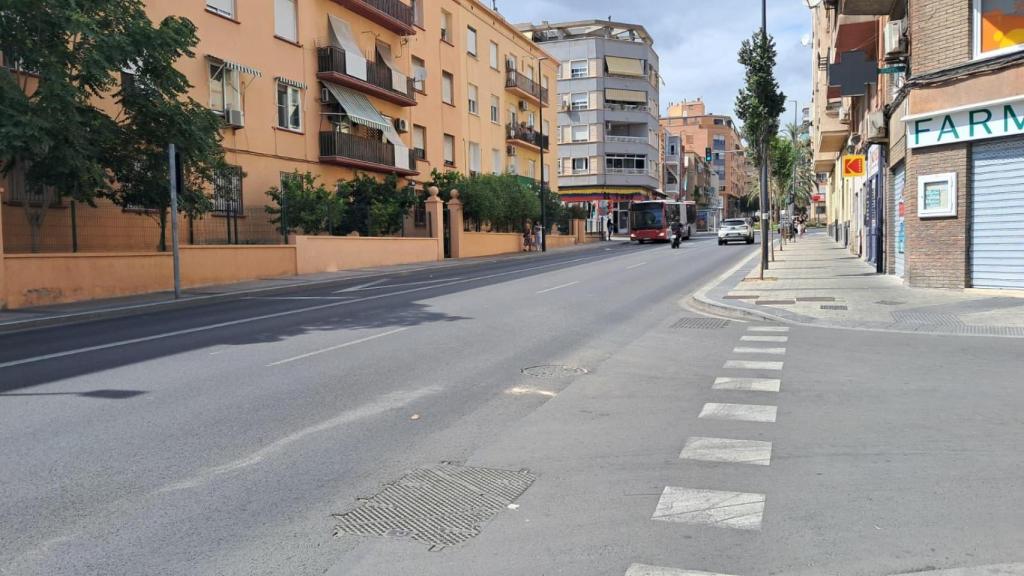 La avenida de Jijona, donde fue atropellado el presunto agresor.