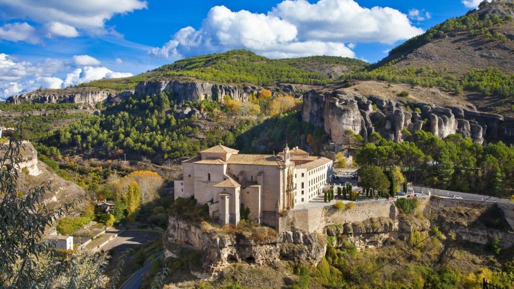 Vista aérea del Parador de Cuenca.