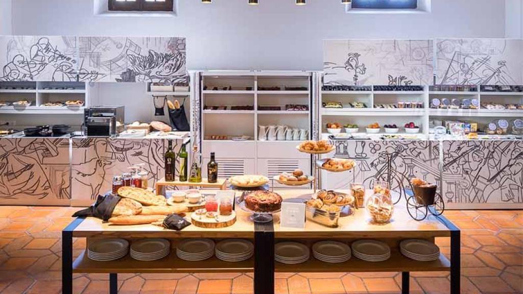 Desayuno bufé del Parador de Cuenca.