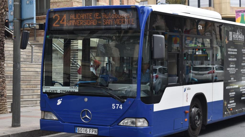 Nuevos horarios para las líneas 21, 23 y 24 de buses en Alicante: más frecuencia y menos espera
