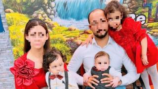 Bogdan T. y Noemi S. posan con sus tres hijos, que han perdido la vida este domingo.