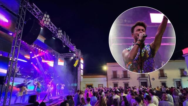 Alex Monago, cantante de la orquesta 'Nuevo Versalles' de Malpica de Tajo (Toledo).