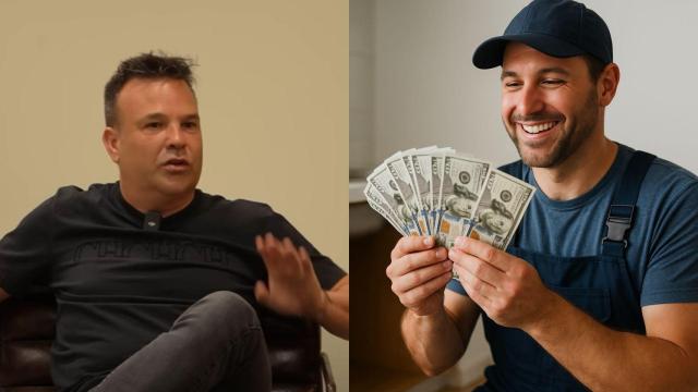 Imagen de Jose Elías y un fontanero generado por IA.