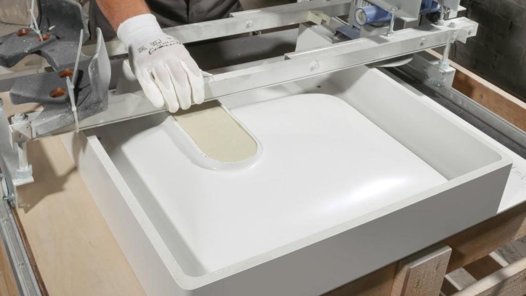 Proceso de fabricación del lavabo Compactino WBX 101.