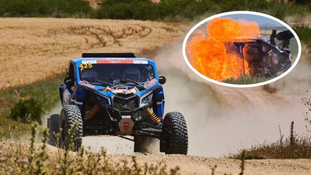 Pep Fallada compitiendo en el Rally de Andalucía de 2021.