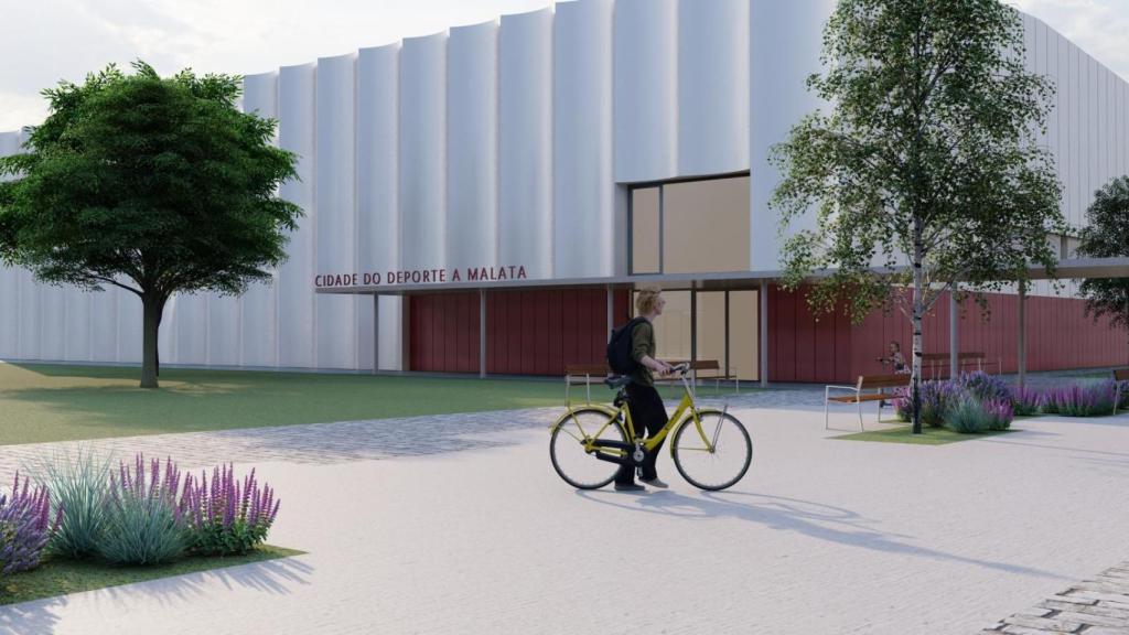 Recreación de la futura Ciudad del Deporte de Ferrol en A Malata
