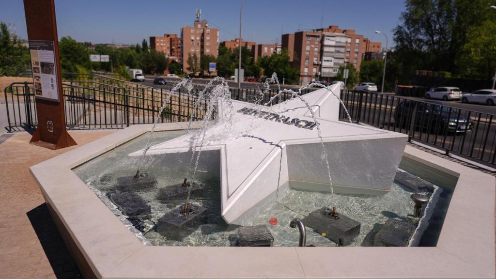 Una de las siete fuentes de Madrid que recrea la Osa Mayor.