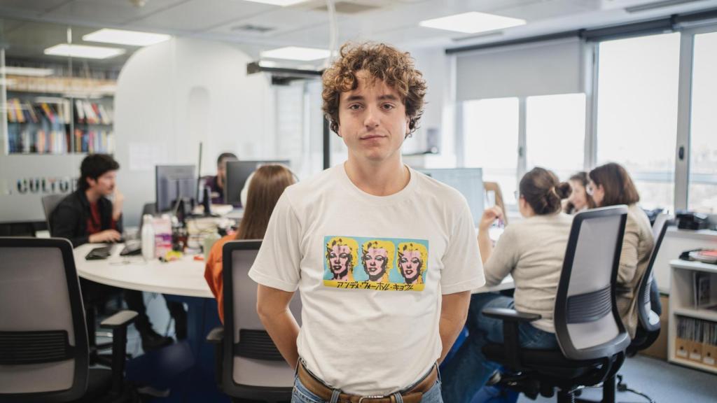 Gabriel Lavao durante las prácticas.