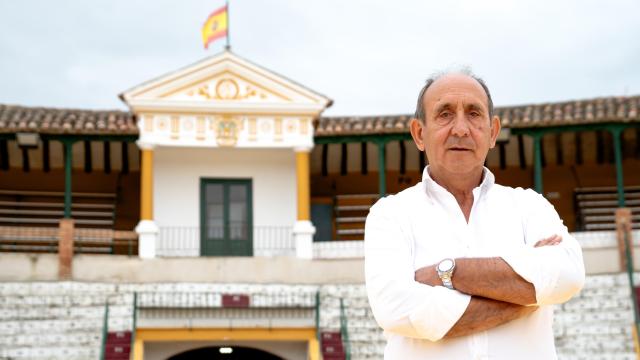 Juan José Vera, en la plaza de toros de Tarazona.