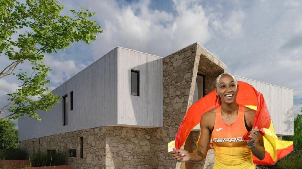 La villa de 2.000 m² que Ana Peleteiro (29) construye en Galicia.