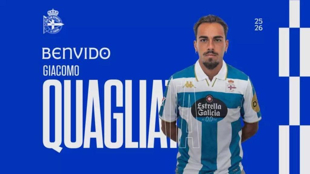 Giacomo Quagliata es nuevo jugador del Deportivo