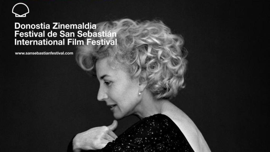 Marisa Paredes, portada del cartel de la 73ª edición del Zinemaldia.