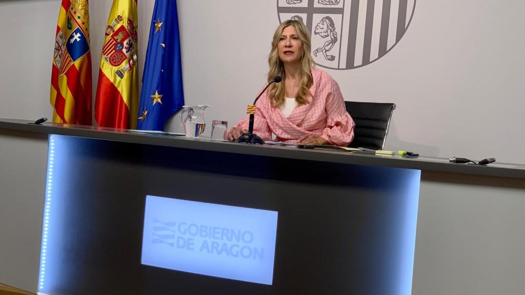 La vicepresidenta de Aragón, Mar Vaquero, este miércoles en el Pignatelli.
