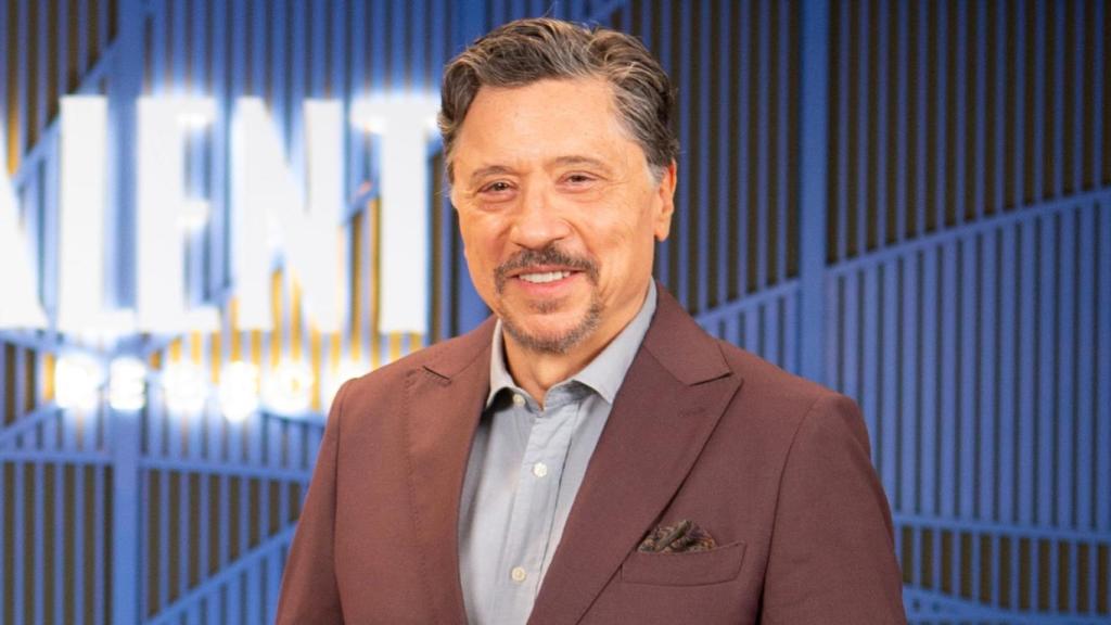 Carlos Bardem durante la rueda de prensa de 'La Agencia'.