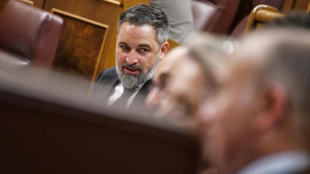 El líder de Vox, Santiago Abascal, el pasado 22 de julio en el Congreso.