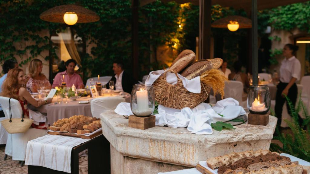 Detalle de la cena que sirvió el chef Andreu Genestra la jornada previa al arranque de la Copa del Rey MAPFRE.